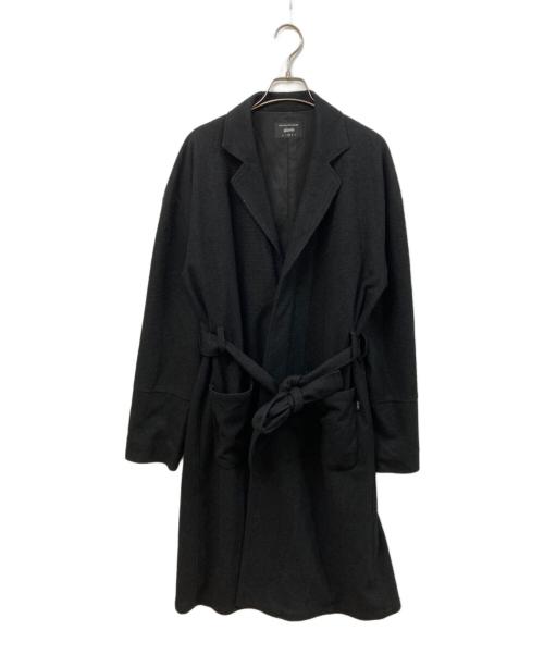 glamb（グラム）glamb (グラム) フランネルオーバーサイズチェスターコート ブラック サイズ:	SIZE 2の古着・服飾アイテム