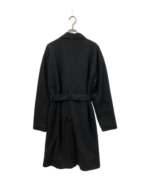 glamb（グラム）glamb (グラム) フランネルオーバーサイズチェスターコート ブラック サイズ:	SIZE 2の古着・服飾アイテム