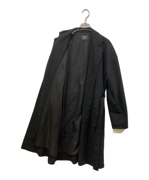 glamb（グラム）glamb (グラム) フランネルオーバーサイズチェスターコート ブラック サイズ:	SIZE 2の古着・服飾アイテム