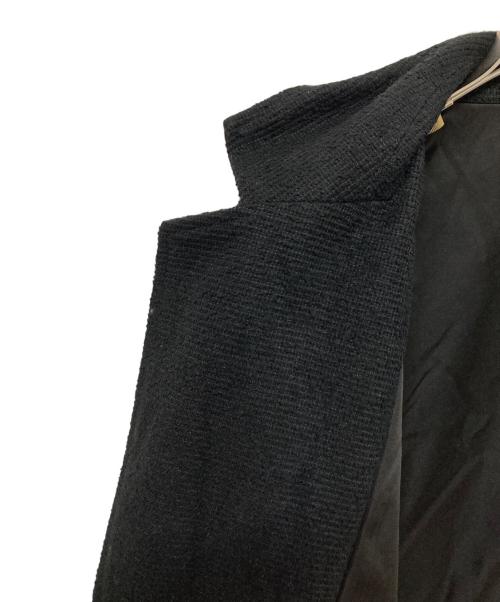 glamb（グラム）glamb (グラム) フランネルオーバーサイズチェスターコート ブラック サイズ:	SIZE 2の古着・服飾アイテム