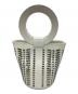 MODERN WEAVING (モダン ウィーヴィング) MINI JUTE CIRCLE HANDLE ホワイト：8000円