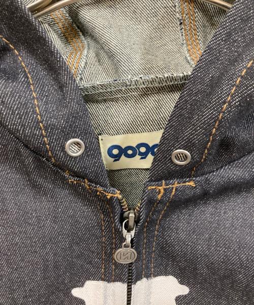 9090（9090）9090 (9090) Bone Rigid Denim Zip Hoodie インディゴ サイズ:	SIZE Mの古着・服飾アイテム