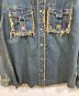 中古・古着 JUN/NAKAYAMA (ジュン ナカヤマ) FRINGE DENIM SHIRTS/ヴィンテージライクデニムシャツ インディゴ サイズ:SIZE 46：8000円