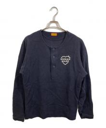 HUMAN MADE（ヒューマンメイド）の古着「HENLEY NECK L/S T-SHIRT」｜ブラック
