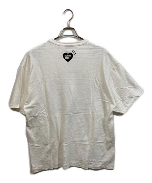 HUMAN MADE（ヒューマンメイド）HUMAN MADE (ヒューマンメイド) ハートサークルロゴTシャツ ホワイト サイズ:3XLの古着・服飾アイテム