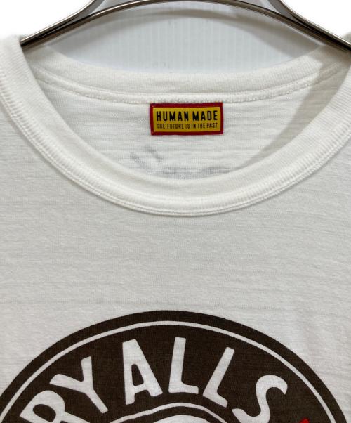 HUMAN MADE（ヒューマンメイド）HUMAN MADE (ヒューマンメイド) ハートサークルロゴTシャツ ホワイト サイズ:3XLの古着・服飾アイテム