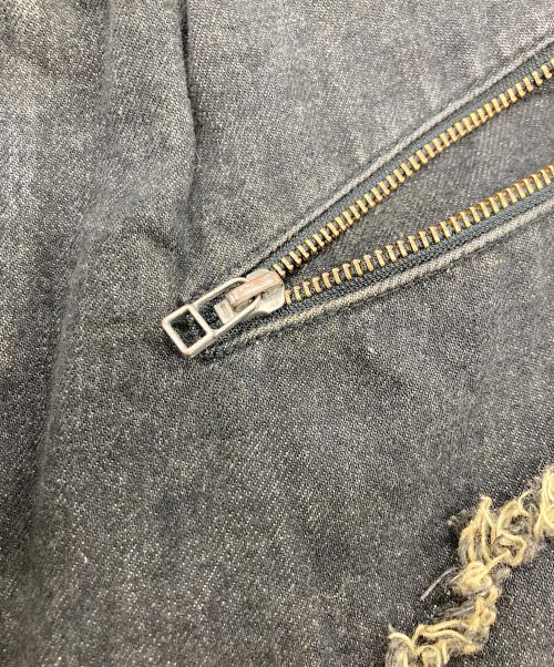 VIVAMUS（ヴィヴァムス）VIVAMUS (ヴィヴァムス) SPLIT DENIM CARGO PANTS ブラック サイズ:SIZE Freeの古着・服飾アイテム