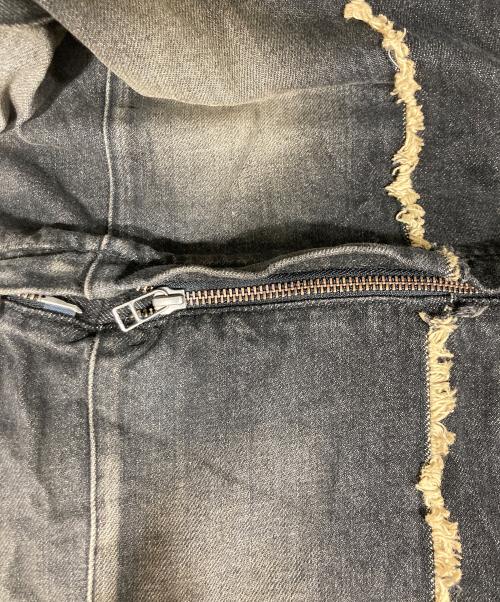 VIVAMUS（ヴィヴァムス）VIVAMUS (ヴィヴァムス) SPLIT DENIM CARGO PANTS ブラック サイズ:SIZE Freeの古着・服飾アイテム