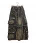 VIVAMUS（ヴィヴァムス）の古着「SPLIT DENIM CARGO PANTS」｜ブラック