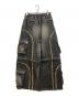 VIVAMUS (ヴィヴァムス) SPLIT DENIM CARGO PANTS ブラック サイズ:SIZE Free：15000円