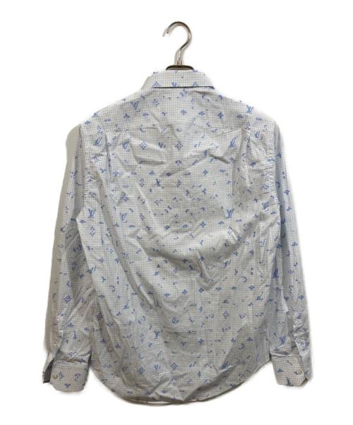 LOUIS VUITTON（ルイ ヴィトン）LOUIS VUITTON (ルイ ヴィトン) モノグラムロゴシャツ スカイブルー サイズ:SIZE Sの古着・服飾アイテム