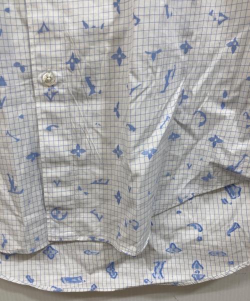 LOUIS VUITTON（ルイ ヴィトン）LOUIS VUITTON (ルイ ヴィトン) モノグラムロゴシャツ スカイブルー サイズ:SIZE Sの古着・服飾アイテム