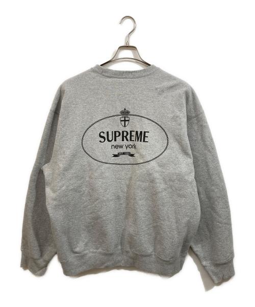 SUPREME（シュプリーム）Supreme (シュプリーム) CREST CREWNECK スウェット グレー サイズ:SIZE XLの古着・服飾アイテム