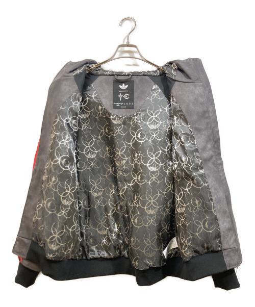 adidas Originals（アディダスオリジナル）adidas originals (アディダスオリジナル) THUG CLUB (サグ クラブ) TEAMGEIST FAUX LEATHER JACKET グレー サイズ:SIZE XSの古着・服飾アイテム