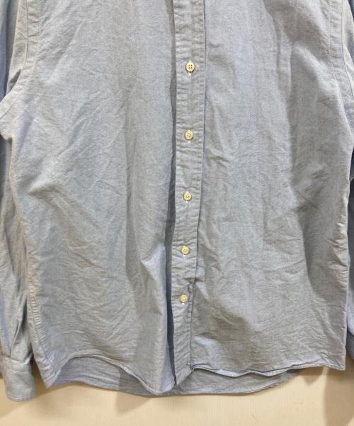 POLO RALPH LAUREN（ポロ・ラルフローレン）POLO RALPH LAUREN (ポロ・ラルフローレン) バンドカラーシャツ ブルー サイズ:	SIZE Mの古着・服飾アイテム