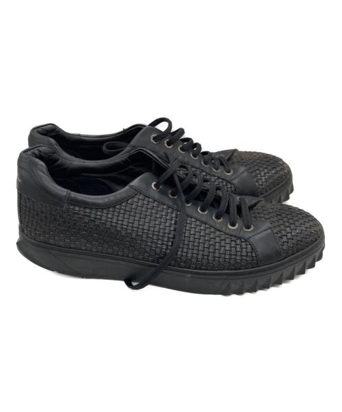 Salvatore Ferragamo（サルヴァトーレ フェラガモ）Salvatore Ferragamo (サルヴァトーレ フェラガモ) ローカットスニーカー ブラック サイズ:	SIZE 8 1/2の古着・服飾アイテム