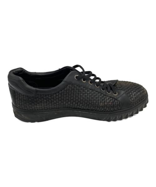 Salvatore Ferragamo（サルヴァトーレ フェラガモ）Salvatore Ferragamo (サルヴァトーレ フェラガモ) ローカットスニーカー ブラック サイズ:	SIZE 8 1/2の古着・服飾アイテム