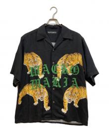 WACKO MARIA（ワコマリア）の古着「HAWAIIAN SHIRT S/S TYPE-7 /タイガープリント  ハワイアン オープンカラーシャツ」｜ブラック