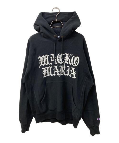 WACKO MARIA（ワコマリア）WACKO MARIA (ワコマリア) Champion (チャンピオン) リバースウィーブロゴパーカー ブラック サイズ:Mの古着・服飾アイテム