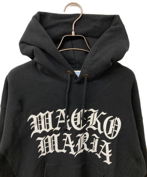 WACKO MARIA（ワコマリア）WACKO MARIA (ワコマリア) Champion (チャンピオン) リバースウィーブロゴパーカー ブラック サイズ:Mの古着・服飾アイテム