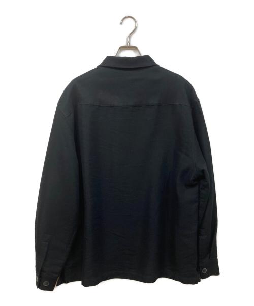 AXIST（アクセス）AXIST (アクセス) レーヨンシャツジャケット ブラック サイズ:SIZE XLの古着・服飾アイテム