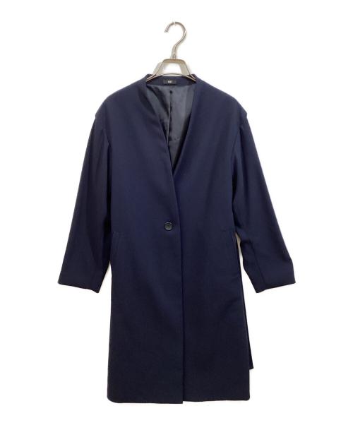 PLST（プラステ）PLST (プラステ) ノーカラーコート ネイビー サイズ:Sの古着・服飾アイテム