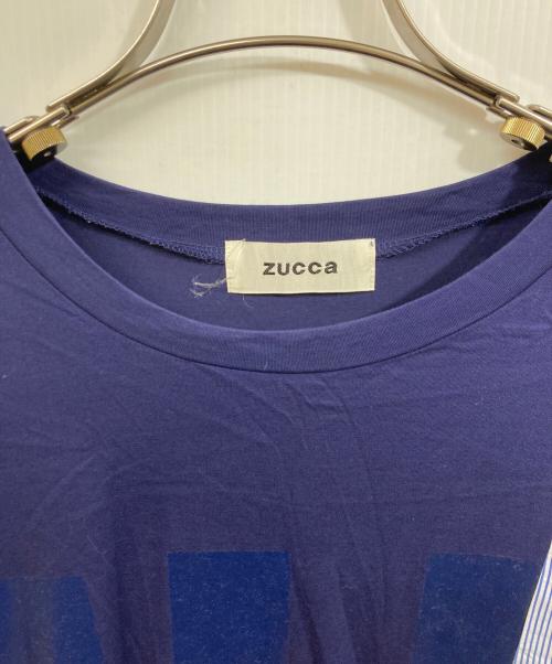 ZUCCA（ズッカ）ZUCCA (ズッカ) ドッキングストライプワンピース ネイビー サイズ:	SIZE Mの古着・服飾アイテム