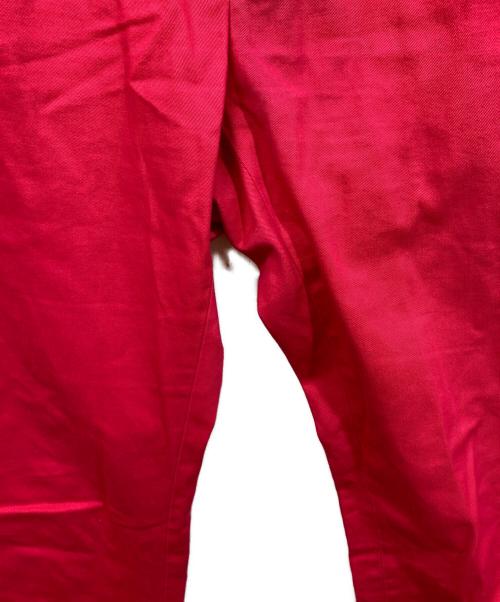 GUCCI（グッチ）GUCCI (グッチ) ロゴ刺繍CHINO TROUSERS ショッキングピンク サイズ:SIZE 48の古着・服飾アイテム