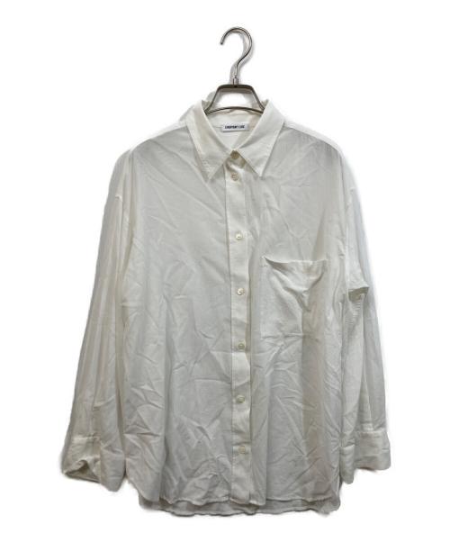 EVERYDAY I LIKE.（エヴリデイ アイ ライク）EVERYDAY I LIKE. (エヴリデイ アイ ライク) Cotton Sheer Wash shirt ホワイト サイズ:実寸をご確認くださいの古着・服飾アイテム