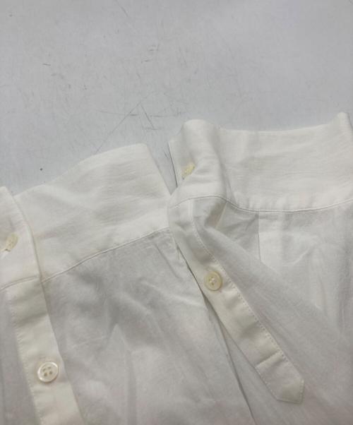 EVERYDAY I LIKE.（エヴリデイ アイ ライク）EVERYDAY I LIKE. (エヴリデイ アイ ライク) Cotton Sheer Wash shirt ホワイト サイズ:実寸をご確認くださいの古着・服飾アイテム