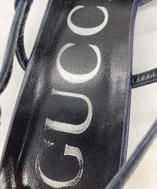 GUCCI（グッチ）GUCCI (グッチ) GGスリングバックミッドヒールパンプス ベージュ サイズ:SIZE 37の古着・服飾アイテム