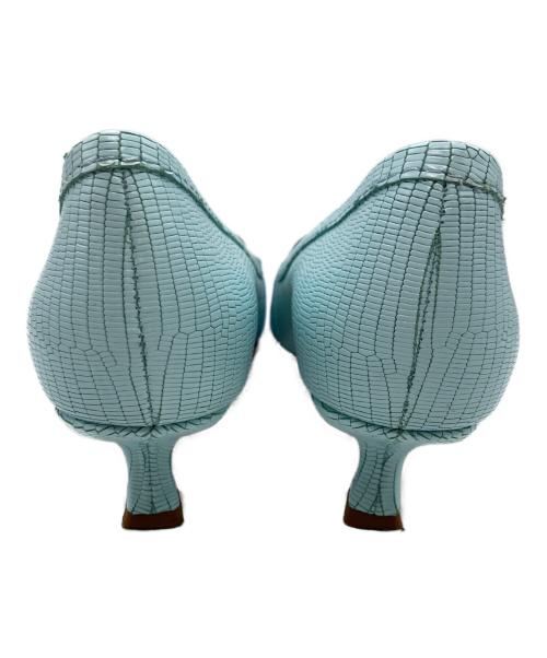 BOTTEGA VENETA（ボッテガベネタ）BOTTEGA VENETA (ボッテガベネタ) マダム レザーパンプス スカイブルー サイズ:SIZE 37の古着・服飾アイテム