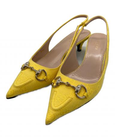 中古・古着通販】GUCCI (グッチ) ホースビットスリングバックパンプス