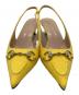 GUCCI (グッチ) ホースビットスリングバックパンプス イエロー サイズ:SIZE 37：20000円