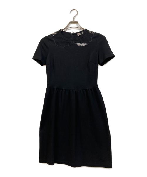 RED VALENTINO（レッドヴァレンティノ）RED VALENTINO (レッドヴァレンティノ) ワンピース ブラック サイズ:SIZE XSの古着・服飾アイテム