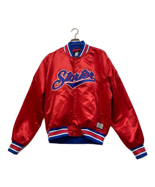 STARTER（スターター）STARTER (スターター) ナイロンジャケット レッド サイズ:	SIZE Lの古着・服飾アイテム