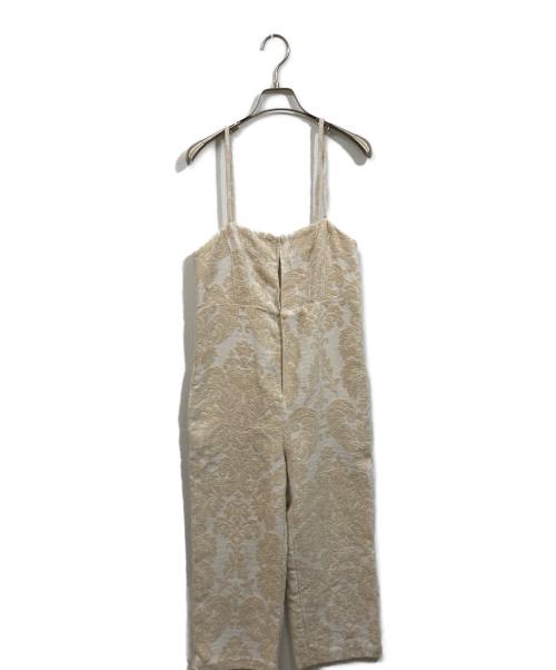 Eaphi（エフィ）EAPHI (エフィ) ジャガードキャミソールワンピース ベージュ サイズ:	SIZE 2の古着・服飾アイテム