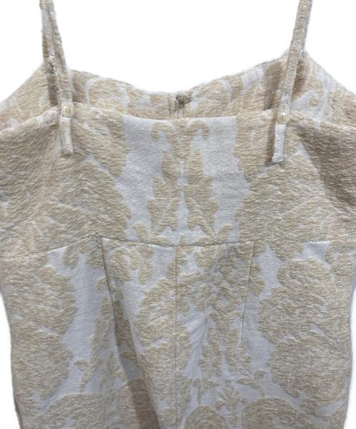 Eaphi（エフィ）EAPHI (エフィ) ジャガードキャミソールワンピース ベージュ サイズ:	SIZE 2の古着・服飾アイテム