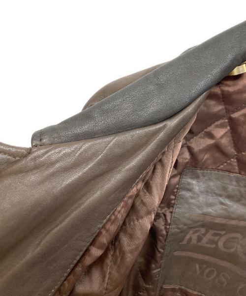 RECOUVERT（ルクーヴェール）RECOUVERT (ルクーヴェール) レザーカーコート ブラウン サイズ:SIZE 42の古着・服飾アイテム
