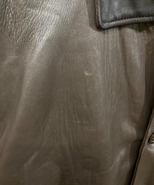 RECOUVERT（ルクーヴェール）RECOUVERT (ルクーヴェール) レザーカーコート ブラウン サイズ:SIZE 42の古着・服飾アイテム