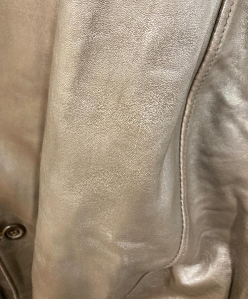 RECOUVERT（ルクーヴェール）RECOUVERT (ルクーヴェール) レザーカーコート ブラウン サイズ:SIZE 42の古着・服飾アイテム