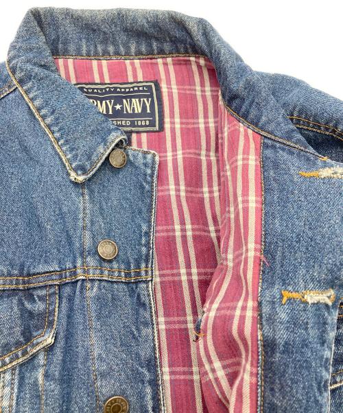 ARMY NAVY（アーミーネイビー）ARMY NAVY (アーミーネイビー) デニムジャケット インディゴ サイズ:Lの古着・服飾アイテム