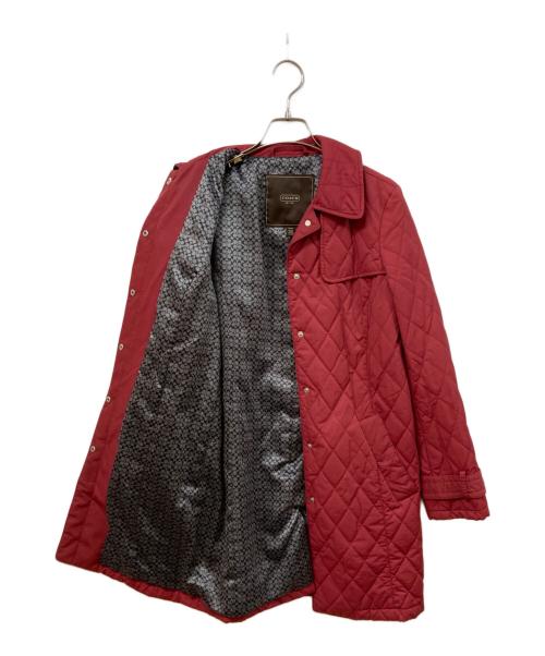 COACH（コーチ）COACH (コーチ) キルティングコート レッド サイズ:	SIZE XSの古着・服飾アイテム