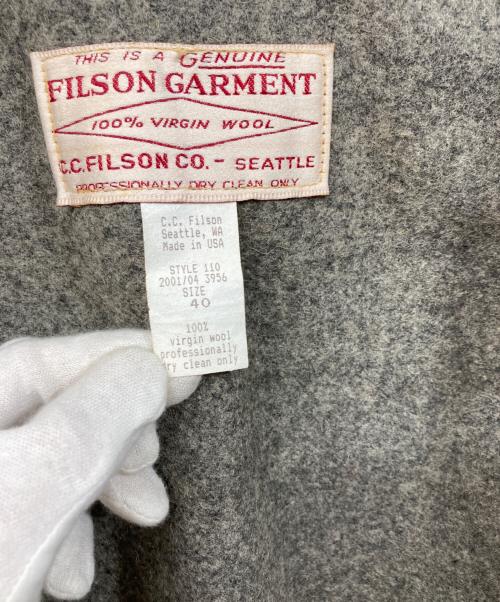 FILSON GARMENT（フィルソン ガーメント）FILSON GARMENT (フィルソン ガーメント) Mackinaw Wool Cruiser Jacket グレー サイズ:40の古着・服飾アイテム