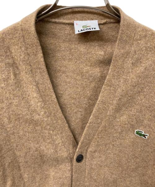 LACOSTE（ラコステ）LACOSTE (ラコステ) ウールカーディガン ブラウン サイズ:	SIZE 5の古着・服飾アイテム