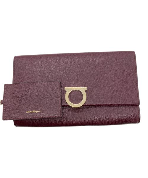 Salvatore Ferragamo（サルヴァトーレ フェラガモ）Salvatore Ferragamo (サルヴァトーレ フェラガモ) ガンチーニチェーンショルダーバッグ ボルドーの古着・服飾アイテム