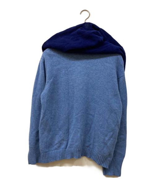 ann andelman（アンアンデルマン）ann andelman (アンアンデルマン) ニットパーカー ブルー サイズ:SIZE XSの古着・服飾アイテム