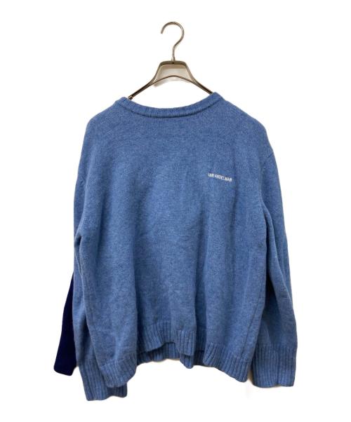 ann andelman（アンアンデルマン）ann andelman (アンアンデルマン) ニットパーカー ブルー サイズ:SIZE XSの古着・服飾アイテム