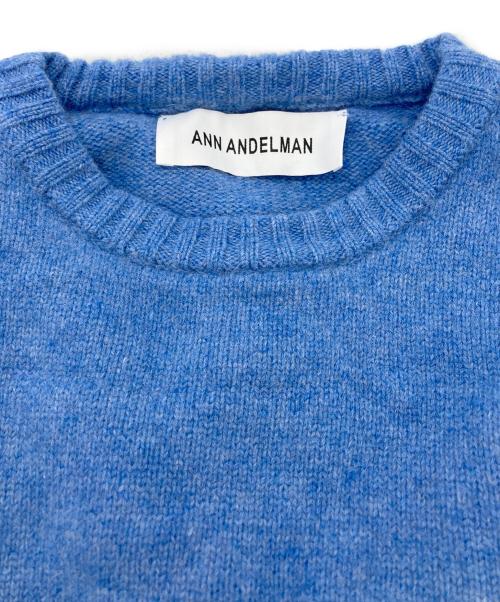 ann andelman（アンアンデルマン）ann andelman (アンアンデルマン) ニットパーカー ブルー サイズ:SIZE XSの古着・服飾アイテム