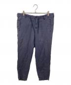 ARMANI JEANSアルマーニジーンズ）の古着「リネンパンツ」｜ネイビー